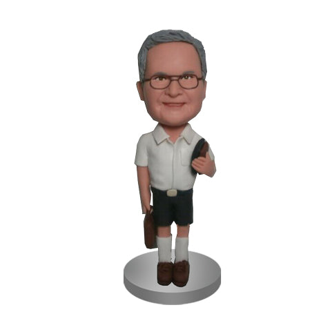 Cabezudo de profesor masculino personalizado