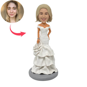Muñeca Cabezudo nupcial de boda