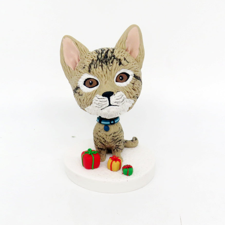 Bobblehead de gato personalizado a partir de fotos