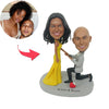 Cabezudo de pareja de propuesta personalizada