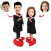 Muñeca Bobble Head personalizada para amantes de la graduación