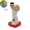 Muñecos de boda con la novia y el novio