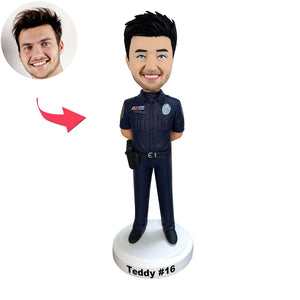 Cabezudo de oficial de policía personalizado