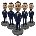 Muñecas Cabezudo de padrinos de boda personalizados