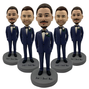 Muñecas Cabezudo de padrinos de boda personalizados
