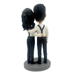 Pareja personalizada Cabezudo estilo caballero