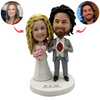 Adorno personalizado para tarta de parejas de bodas Cabezudo