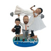 Muñeco Bobblehead Familia Feliz Con Mascotas