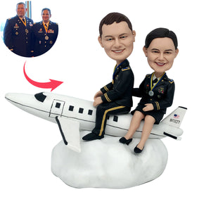 Muñeca Cabezudo de pareja piloto personalizada