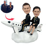 Muñeca Cabezudo de pareja piloto personalizada