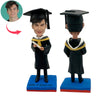 Cabezudo personalizado de estudiantes universitarios de graduación