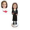 Cabezudo de juez femenino personalizado
