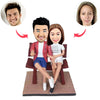 Pareja Cabezudo personalizada a partir de fotos