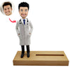 Tarjetero con Cabezudos de Doctor personalizados