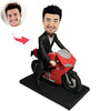 Muñeco Cabezudo de niño motociclista