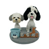 Bobblehead personalizado dos lindos perros mascotas