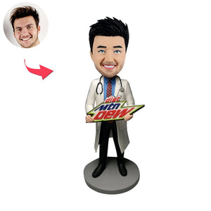 Cabezudo de Doctor personalizado con eslogan