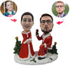 Muñeco Cabezudo de regalo de Navidad personalizado