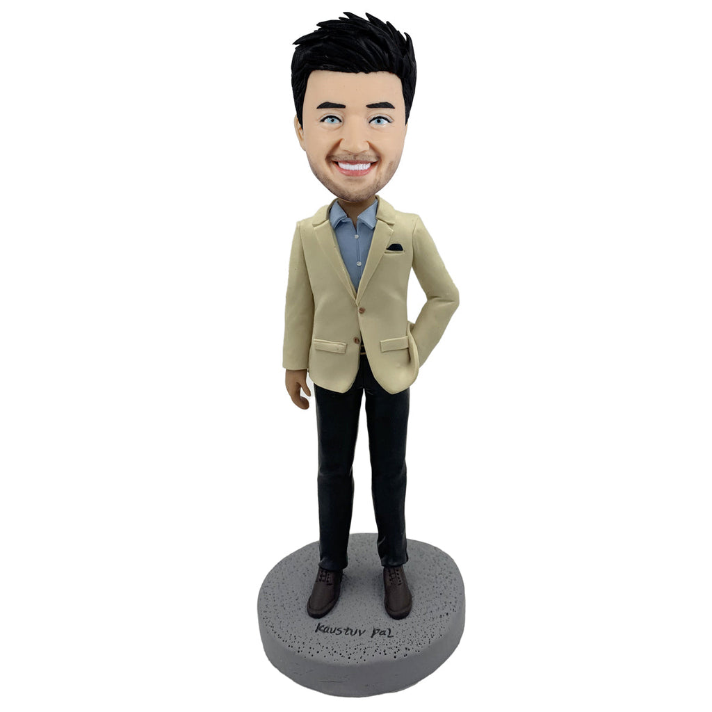 Cabezudo de hombre soltero personalizable