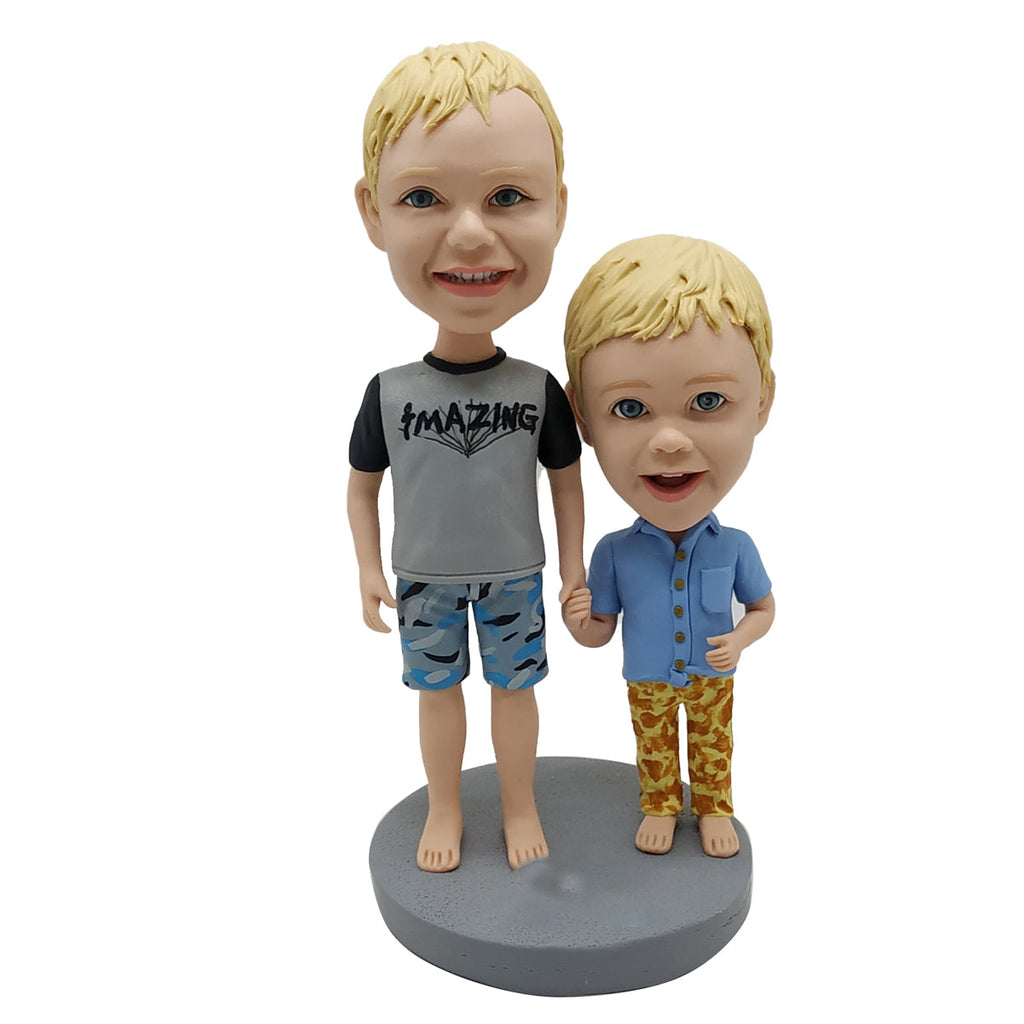Cabezudo personalizado para hermanos