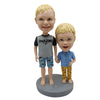 Cabezudo personalizado para hermanos