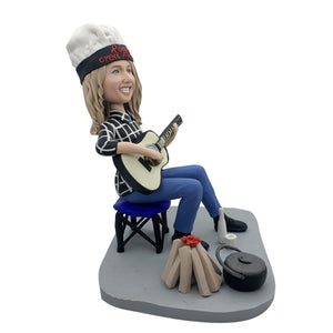 Muñeca Cabezudo Gitar de juego personalizado