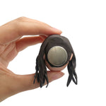 Imanes de nevera Bobblehead personalizados cara divertida femenina