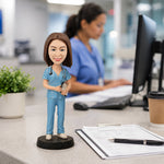 Figuras Cabezudo personalizadas de enfermera