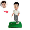 Muñeca Cabezudo de golf personalizada