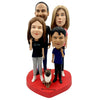 Bobbleheads familiares personalizados a partir de fotos