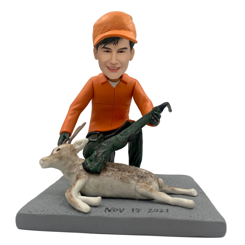 Cabezudo de cazador personalizado