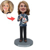 Cabezudo personalizado con Love Mom