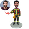 Regalo personalizado del día del padre Cabezudo del bombero