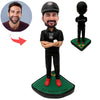 Cabezudo de papá personalizado jugar béisbol