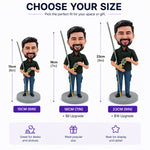 Custom Fishing Man Bobblehead for Father's Day Gift