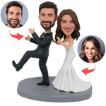 Pareja de novios personalizado Cabezudo Duet Dance
