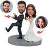 Pareja de novios personalizado Cabezudo Duet Dance