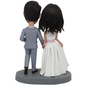Pareja de novios recién casados Cabezudo personalizado