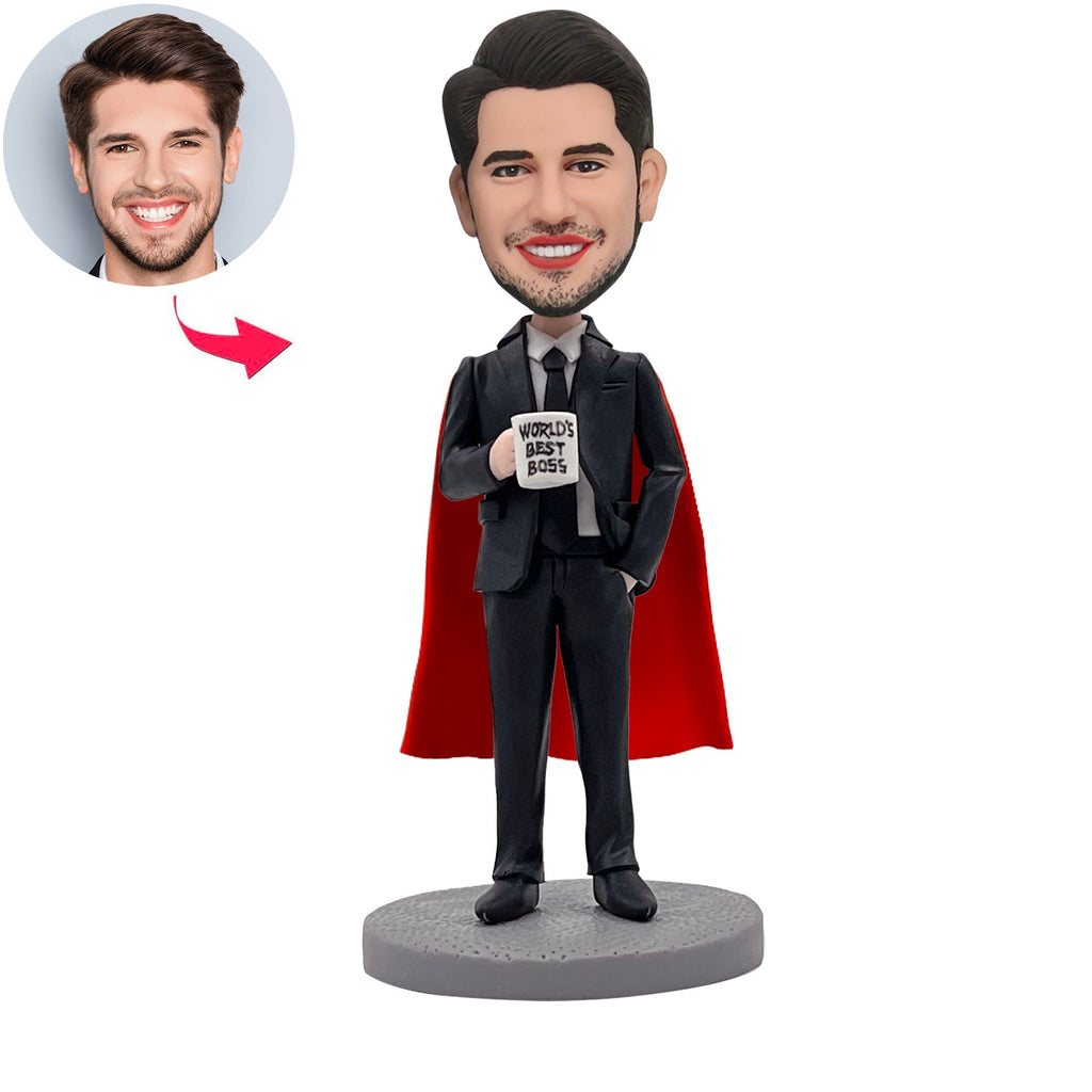 Cabezudo personalizado El mejor superempresario jefe del mundo