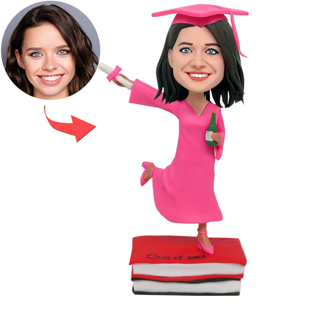 Celebrar la graduación Cabezudo personalizado