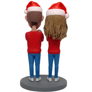 Feliz Año Nuevo Regalo de Navidad Pareja personalizada Cabezudo