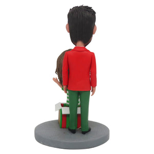Regalos de Navidad Cabezudo personalizado para padres e hijos