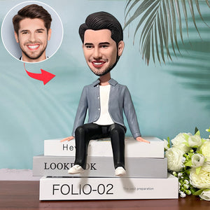 Regalo de Cabezudos personalizado de hombre informal para amigos (no incluye base)