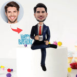 Regalo de cumpleaños personalizado de Cabezudos para jefe (no incluye base)