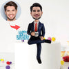 Regalo de cumpleaños personalizado de Cabezudos para jefe (no incluye base)