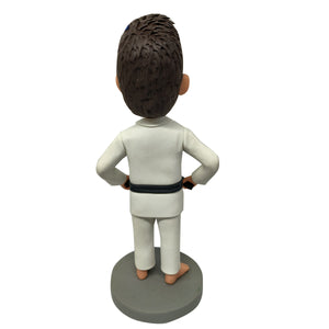 Muñeca Cabezudo personalizada de atleta de Taekwondo