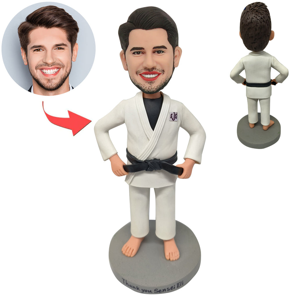 Muñeca Cabezudo personalizada de atleta de Taekwondo