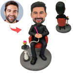 Muñeca Cabezudo personalizada Hombre fumador