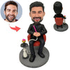 Muñeca Cabezudo personalizada Hombre fumador