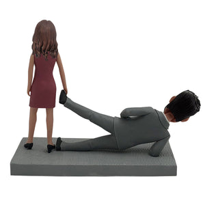 Ideas de regalos para el día de San Valentín - Cabezudo de pareja divertido personalizado